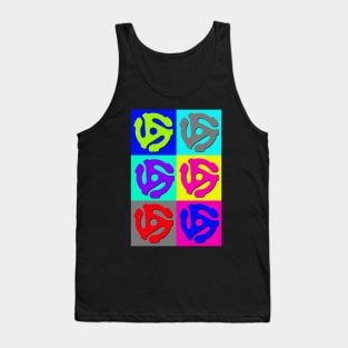 Retro Pop Art 45 RPM Adapters DJ art Tank Top